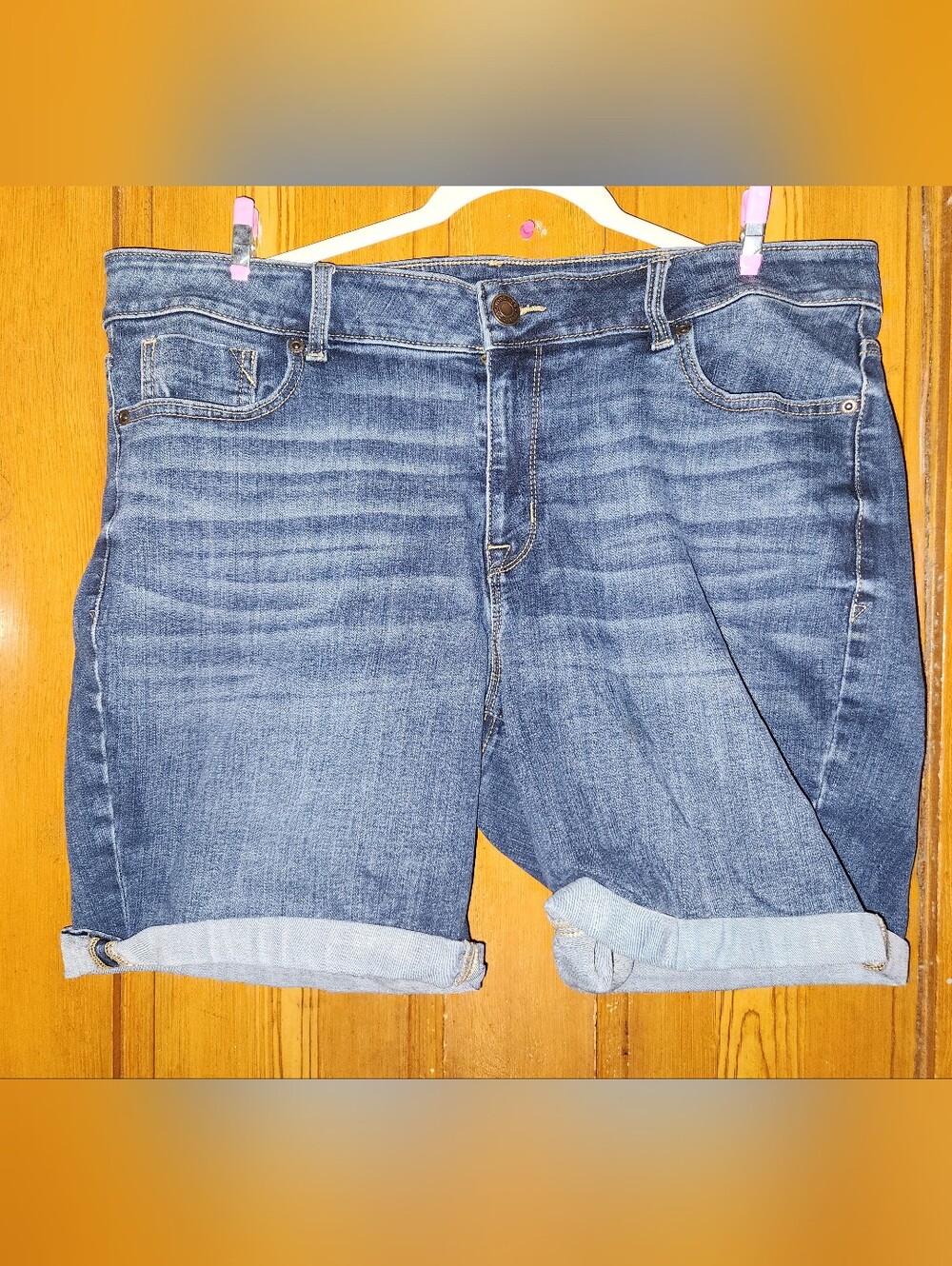 3 Pairs Of Maurices Bermuda Jean Shorts - Plus Size 18